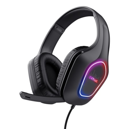 Trust GXT 416 Zirox LED Headset - Black | Immersive Gaming Audio & Stylish Design